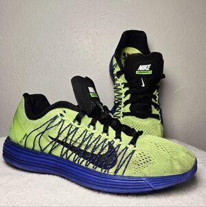 Nike Lunaracer+ 3 Volt Blue Ghost Flywire Running Shoes 554675-314 Mens 6.5